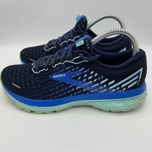 Brooks Womens Ghost 13 1203381B459 Blue Running Shoes Sneakers Size 7 B